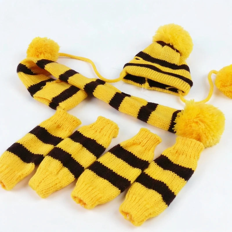 ScritchPets Knitted Winter Accessories for Dogs