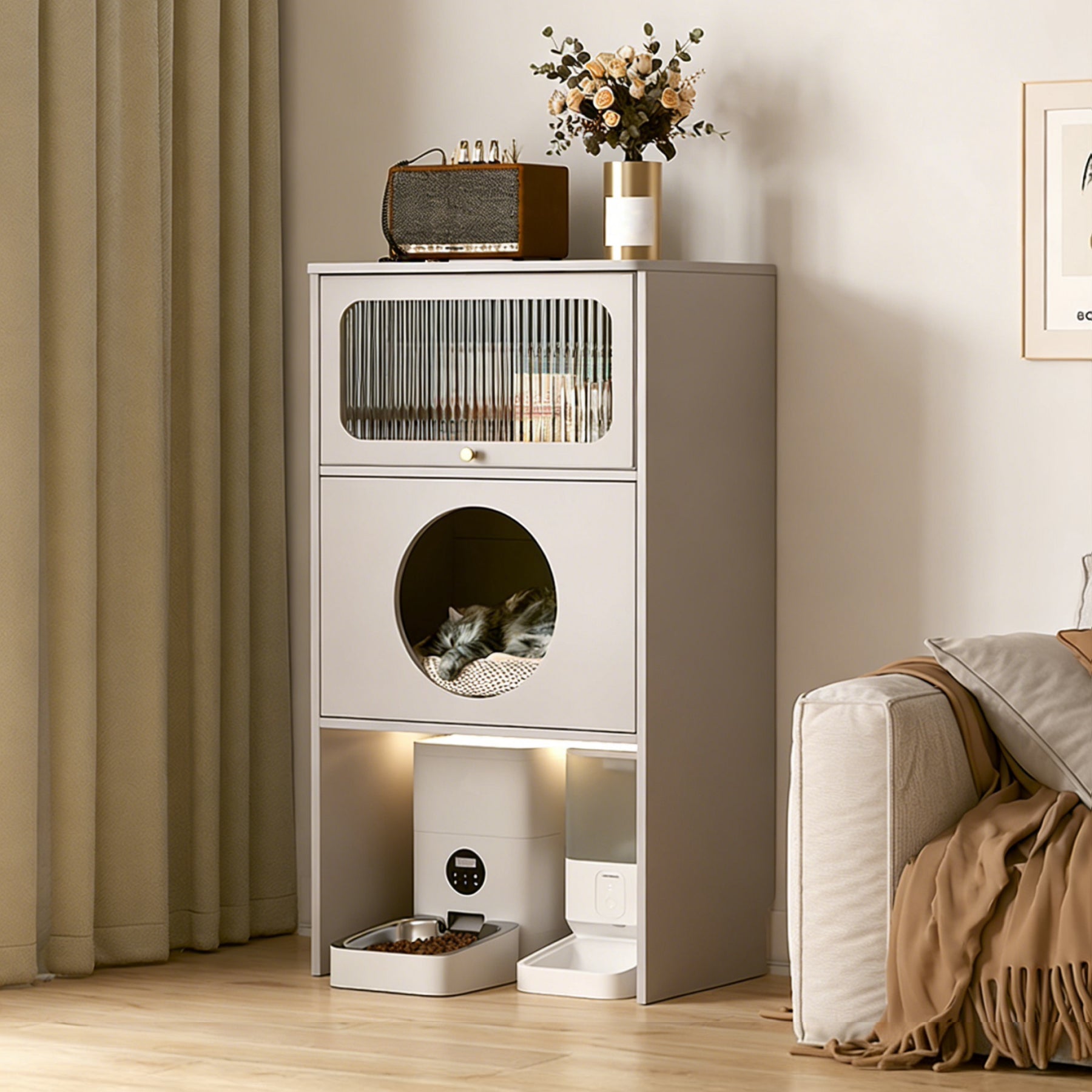 ScritchPets Cat Nest Storage Cabinet
