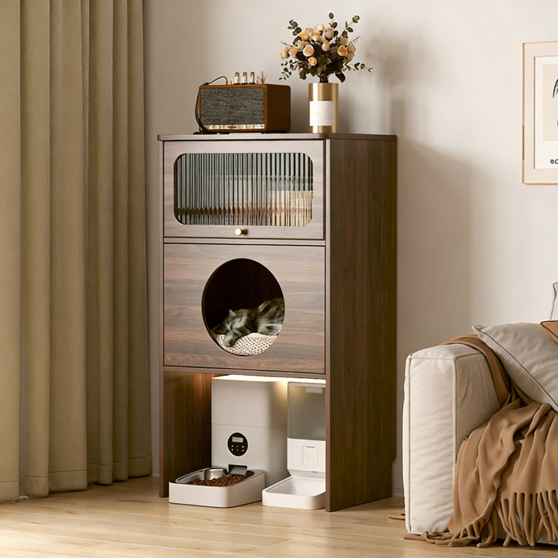 ScritchPets Cat Nest Storage Cabinet