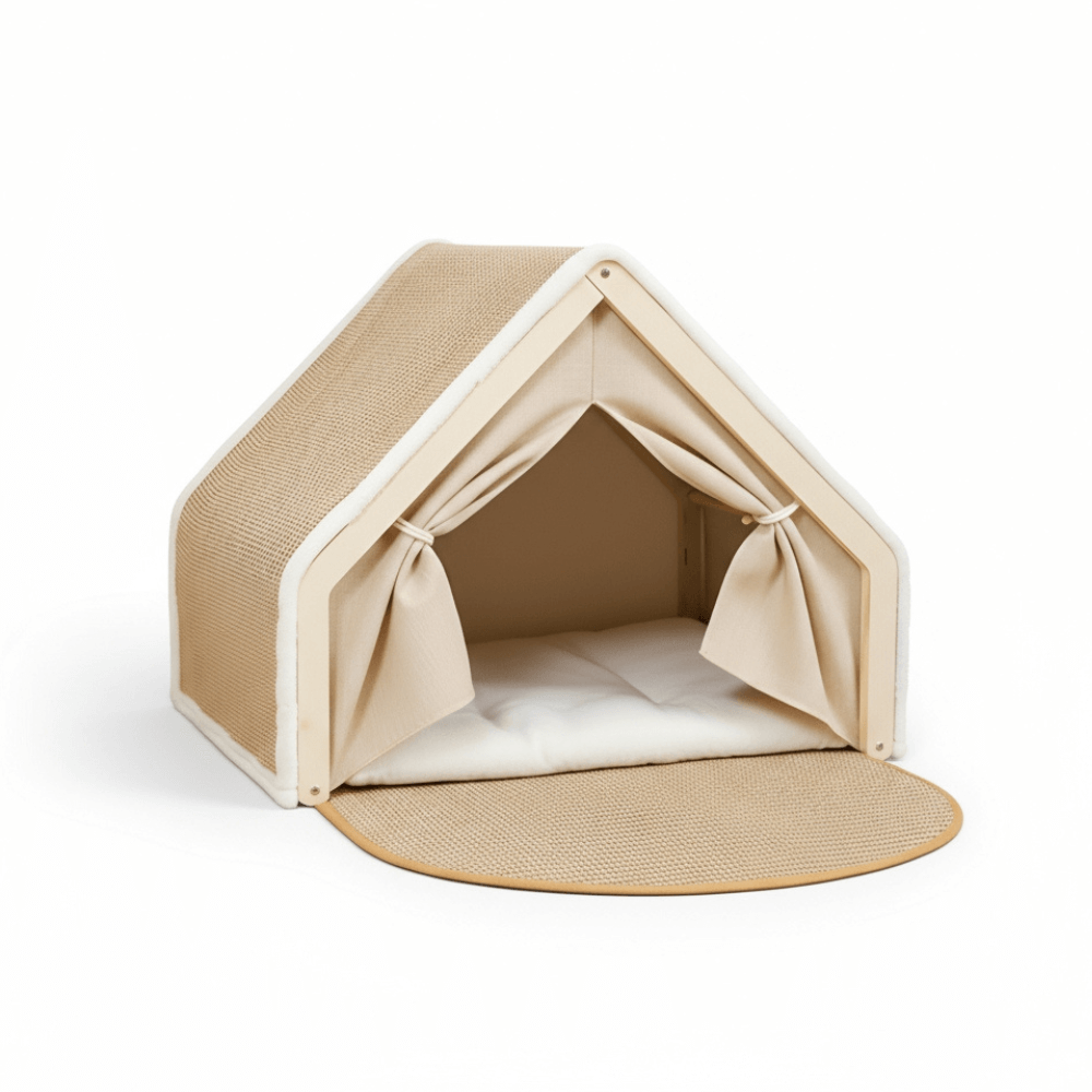 Scratchable Cat Tent Bed