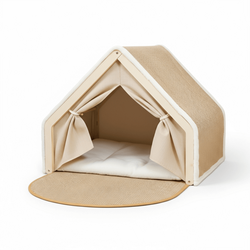 Scratchable Cat Tent Bed