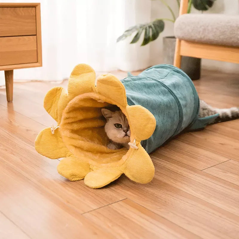 ScritchPets Flower Cat Play Tunnel
