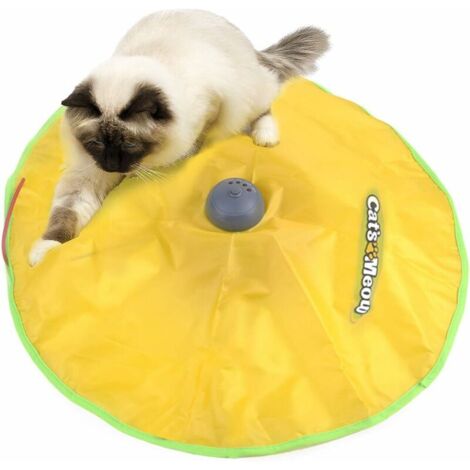 Automatic Cat Toy Interactive Kitten Toys Rotating Catch Moving Mouse - 1