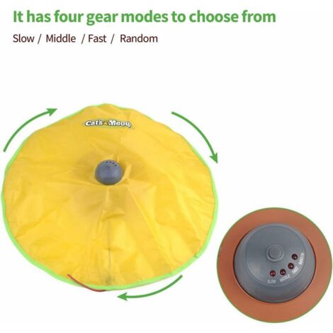 Automatic Cat Toy Interactive Kitten Toys Rotating Catch Moving Mouse - 3
