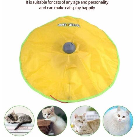 Automatic Cat Toy Interactive Kitten Toys Rotating Catch Moving Mouse - 4