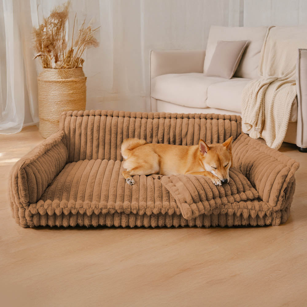 ScritchPets Fluffy Dog Pillow Sofa Bed