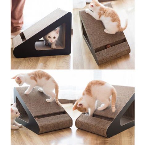Cat Scratching board with tunnel hole and toy ball Scratcher - 2