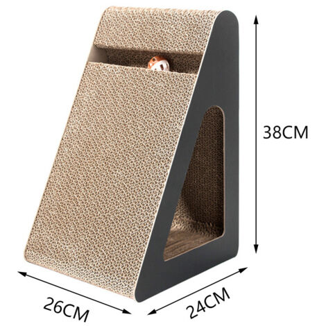 Cat Scratching board with tunnel hole and toy ball Scratcher - 3