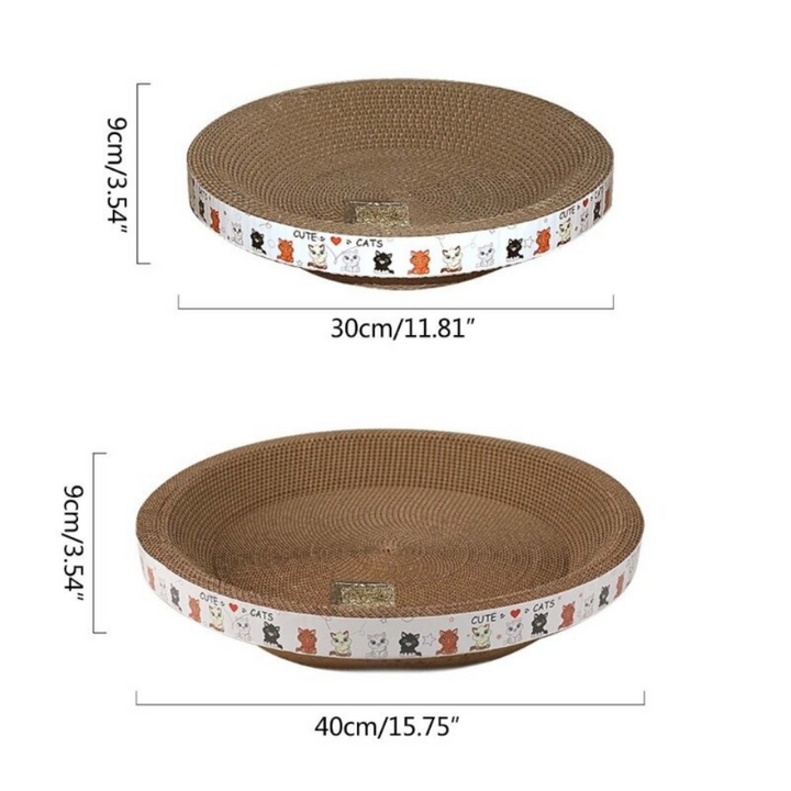 ScritchPets Cardboard Cat Scratcher Bed