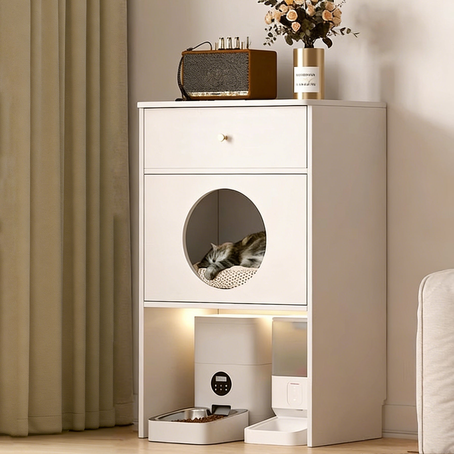 ScritchPets Cat Nest Storage Cabinet