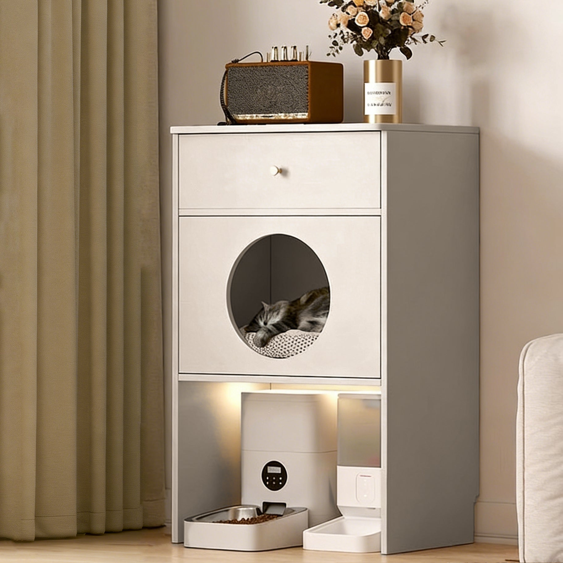 ScritchPets Cat Nest Storage Cabinet