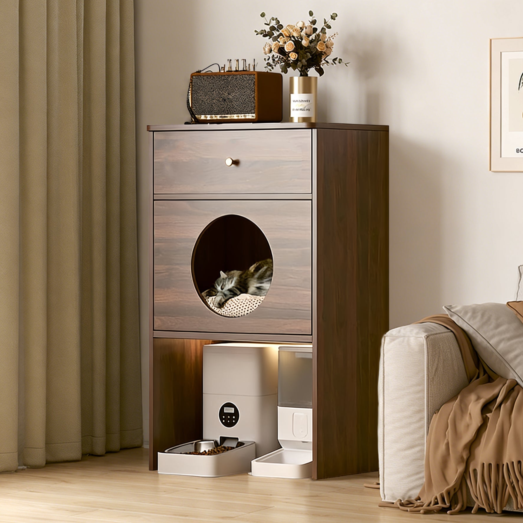 ScritchPets Cat Nest Storage Cabinet