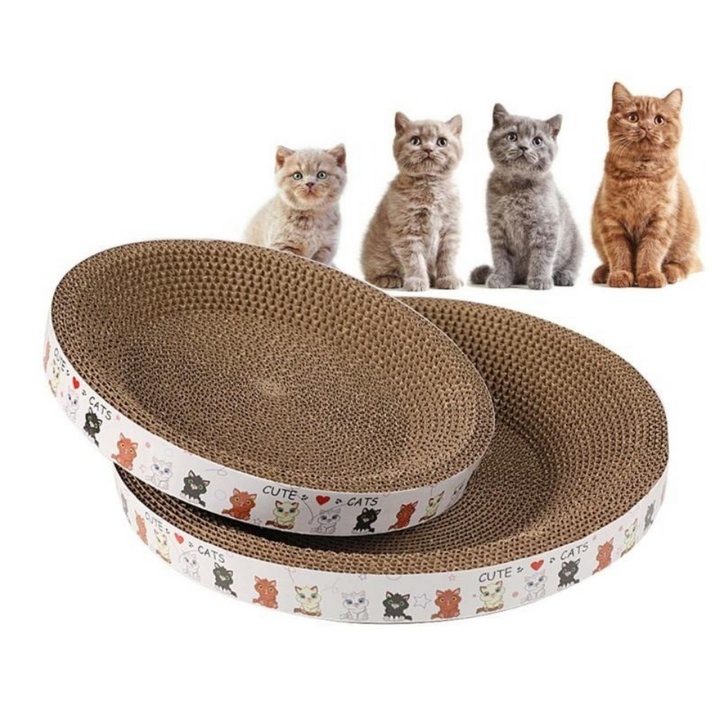 ScritchPets Cardboard Cat Scratcher Bed
