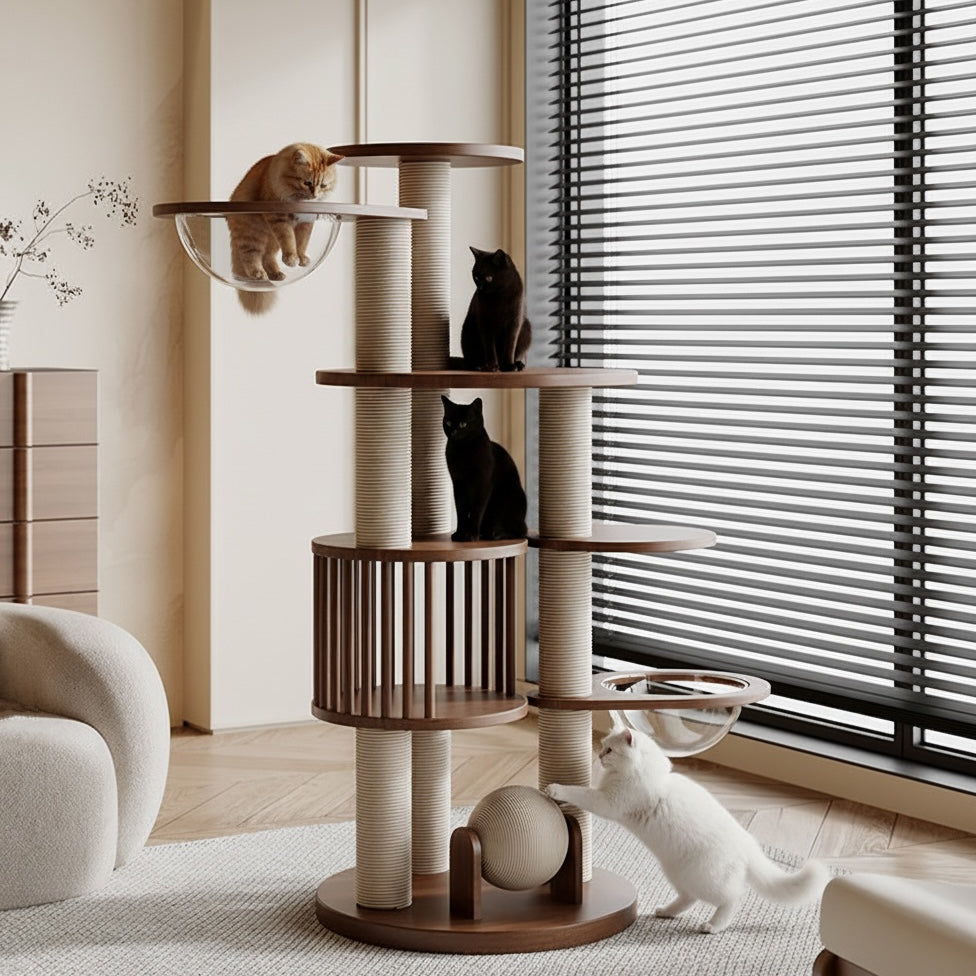 ScritchPets Premium Multi Tier Cat Tree Tower