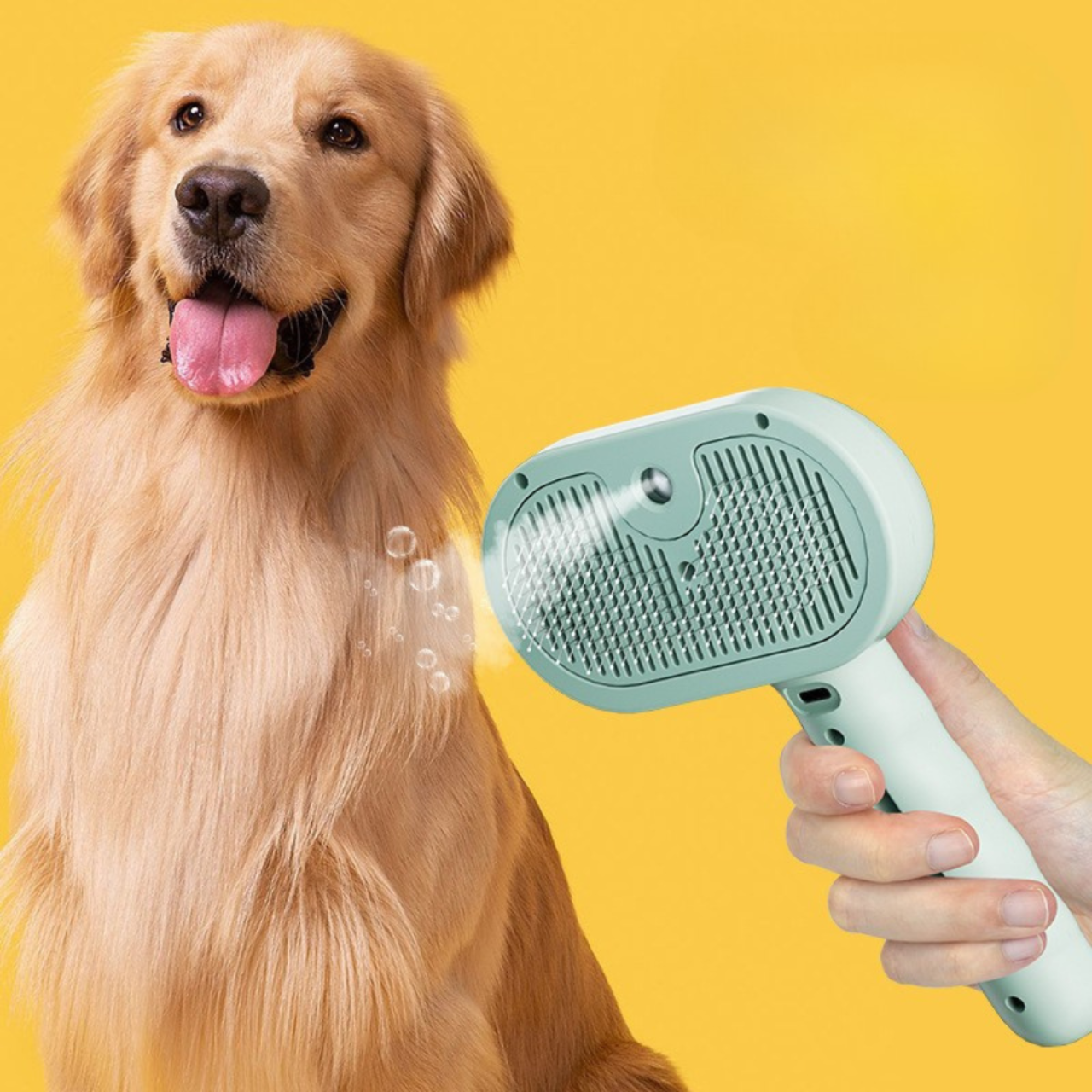 ScritchPets Steam Grooming Brush for Dogs