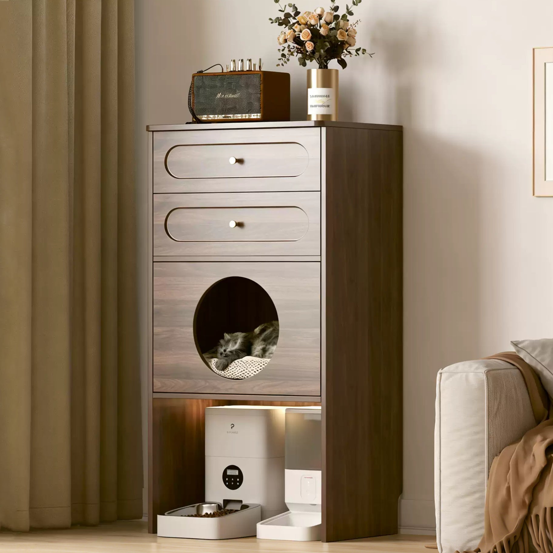 ScritchPets Cat Nest Storage Cabinet