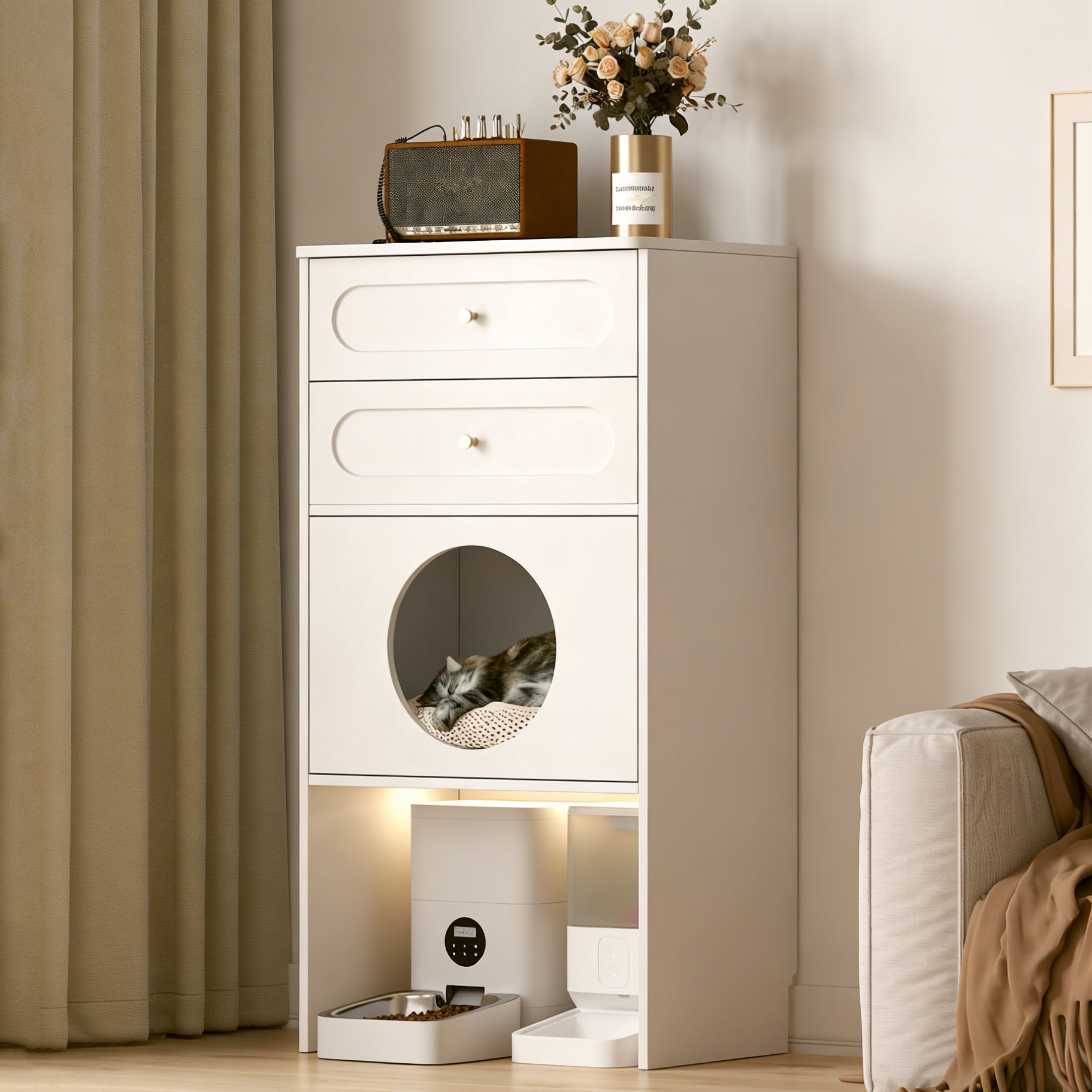 ScritchPets Cat Nest Storage Cabinet