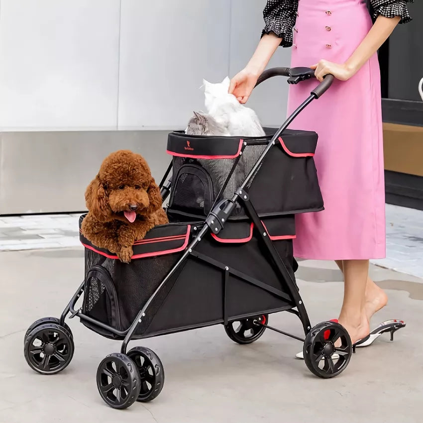 ScritchPets Dual Layer Pet Stroller
