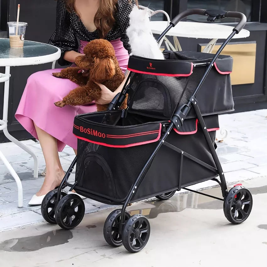 ScritchPets Dual Layer Pet Stroller