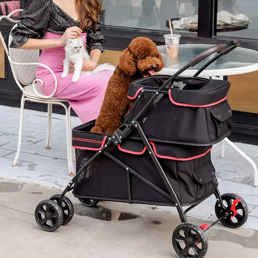ScritchPets Dual Layer Pet Stroller