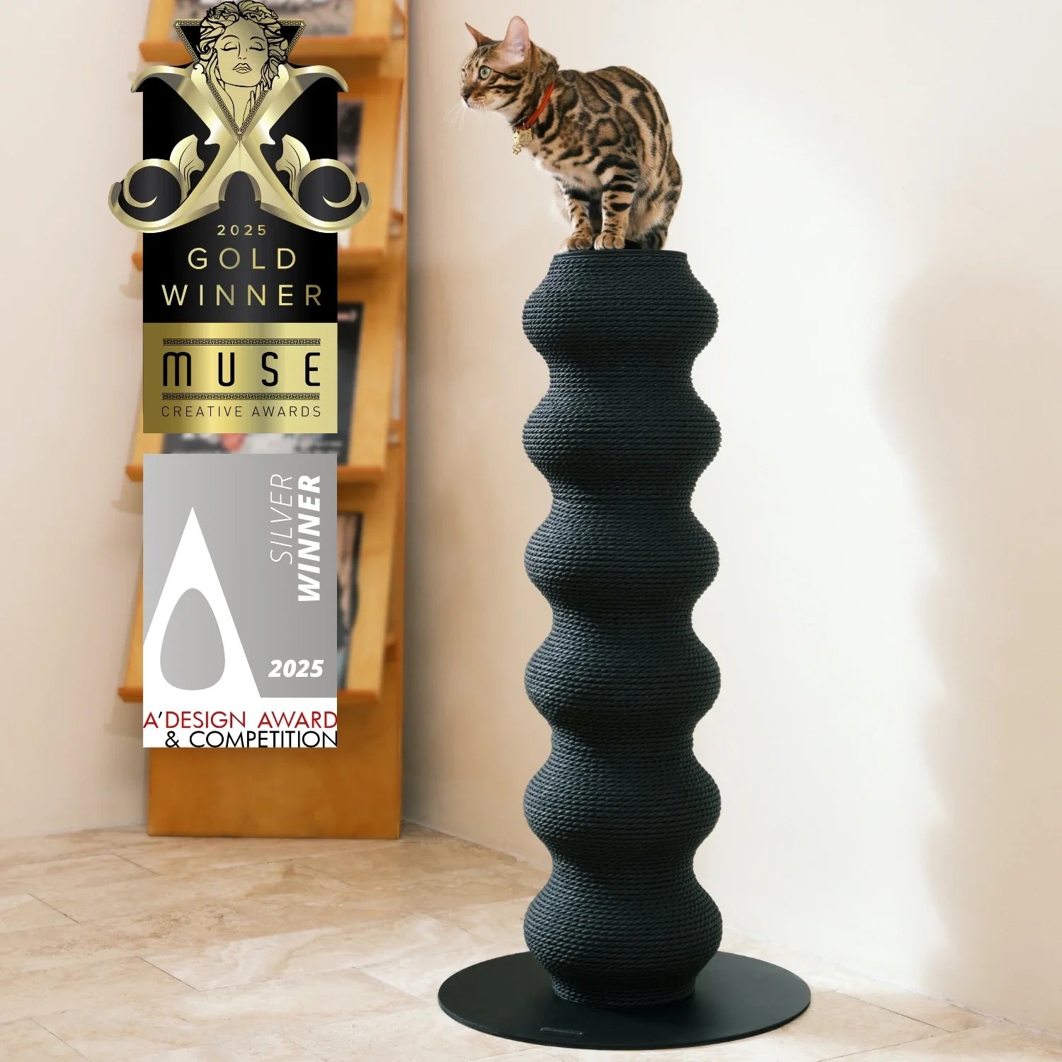ScritchPets Coral Cat Scratch Post