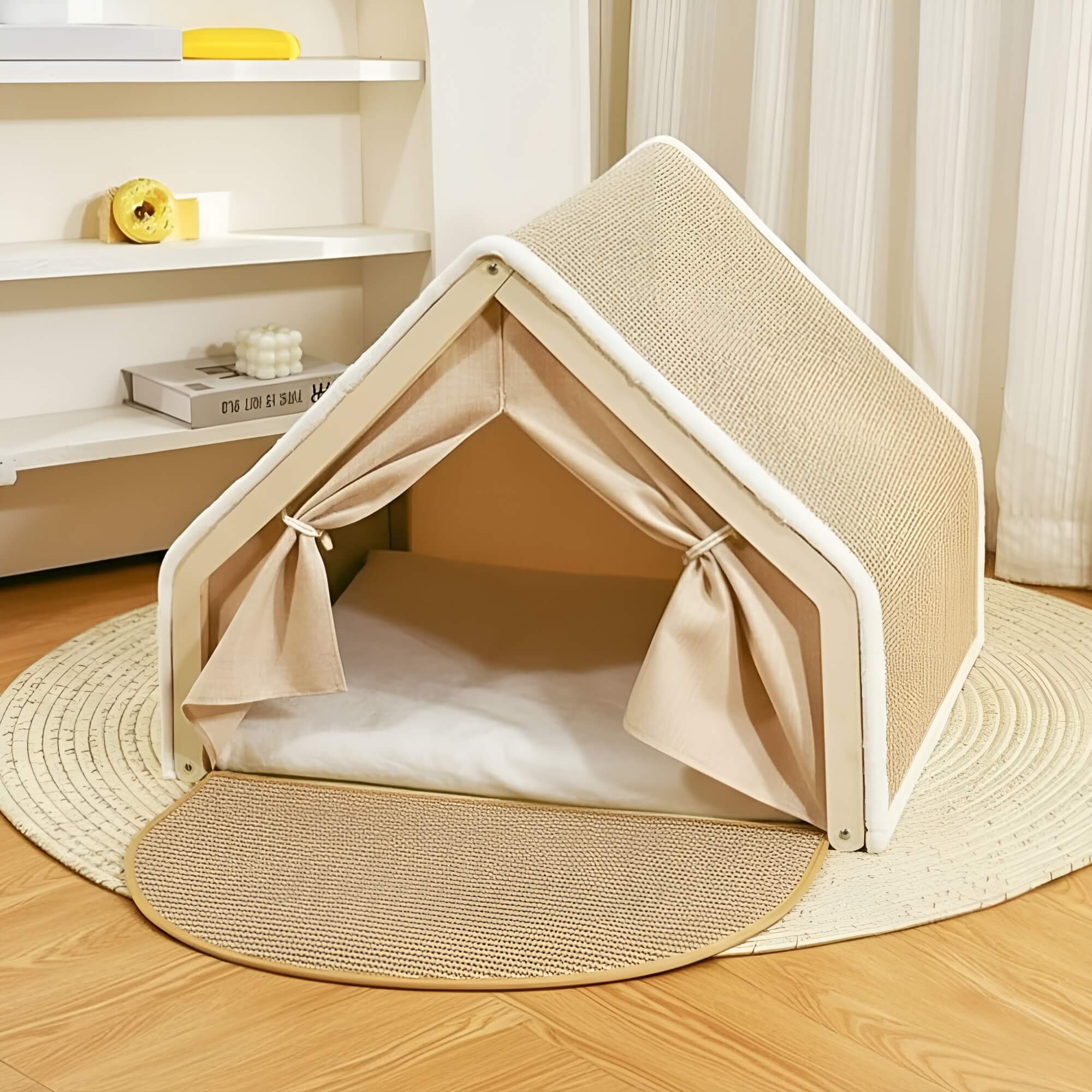 Scratchable Cat Tent Bed
