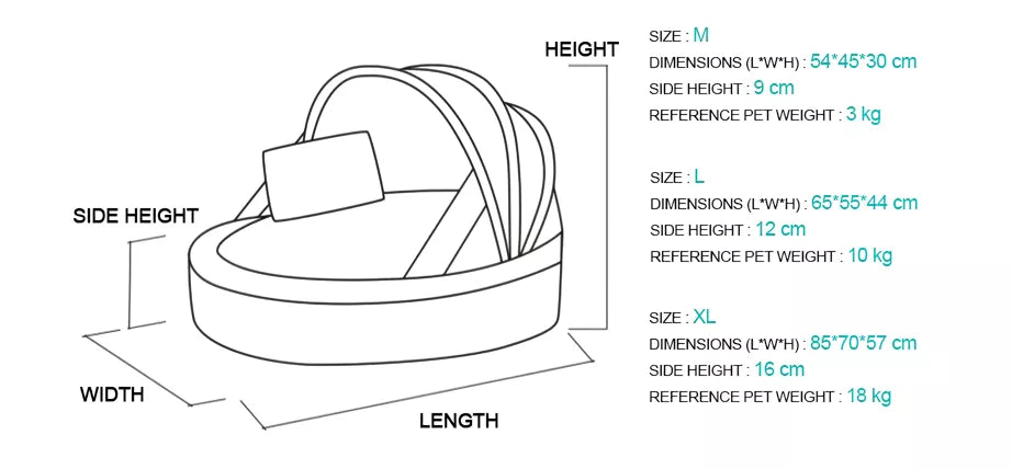 ScritchPets Plush Pet Cradle Bed