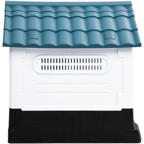 Dog House Blue 57x68x66 cm Polypropylene vidaXL - 3