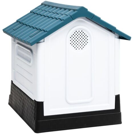 Dog House Blue 57x68x66 cm Polypropylene vidaXL - 4