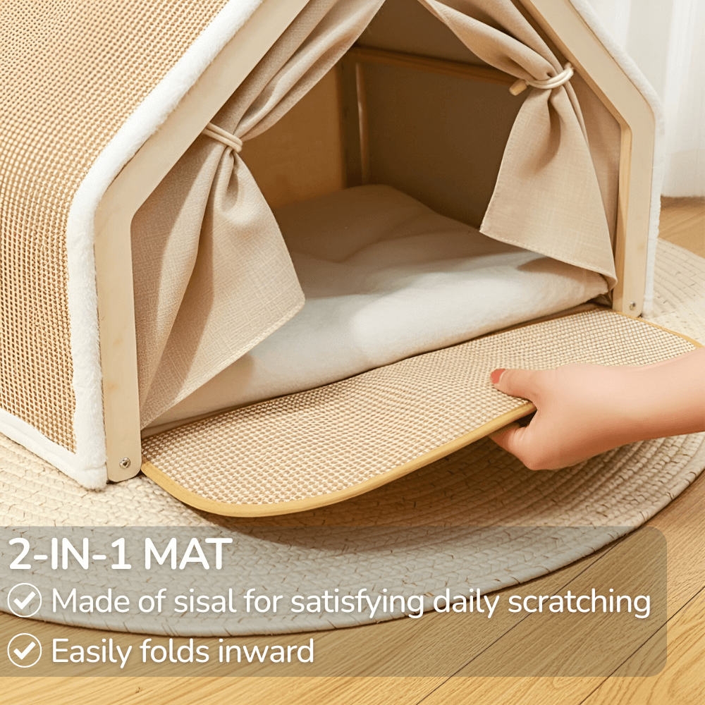 Scratchable Cat Tent Bed