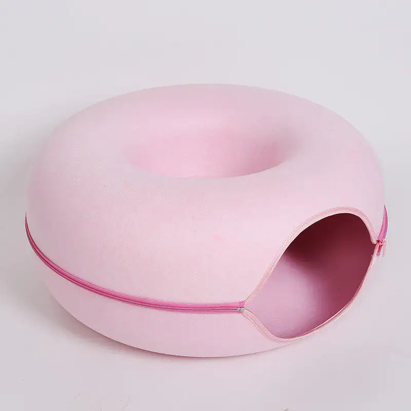 ScritchPets Cosy Cave Cat Donut Bed