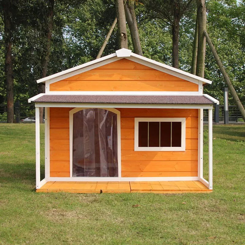 ScritchPets Solid Wood Outdoor Dog Kennel