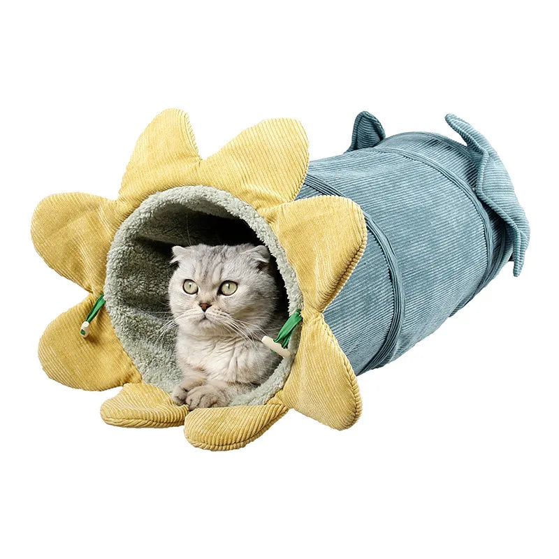 ScritchPets Flower Cat Play Tunnel