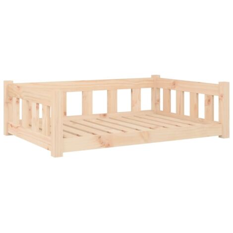 Dog Bed 95.5x65.5x28 cm Solid Wood Pine vidaXL - 2