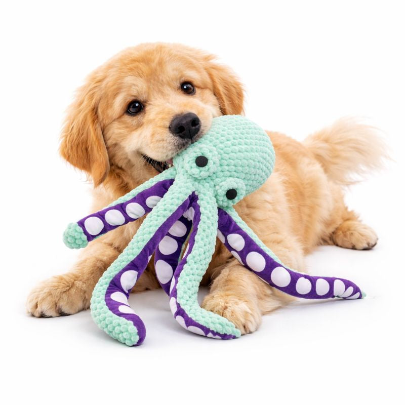 ScritchPets Calming Dog Plush Octopus Toy