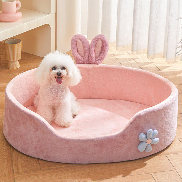 Adorable Warm Fleece Pet Bed