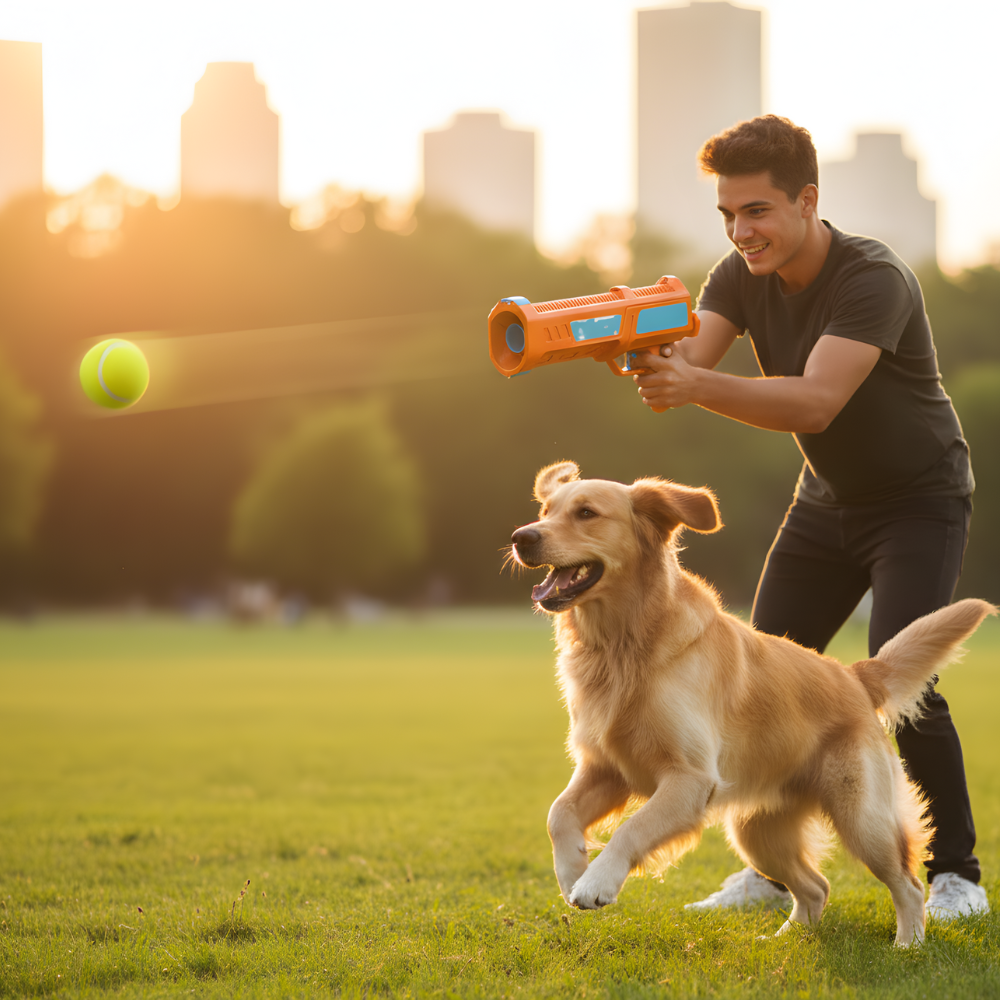 AeroFetch Long Range Tennis Ball Launcher