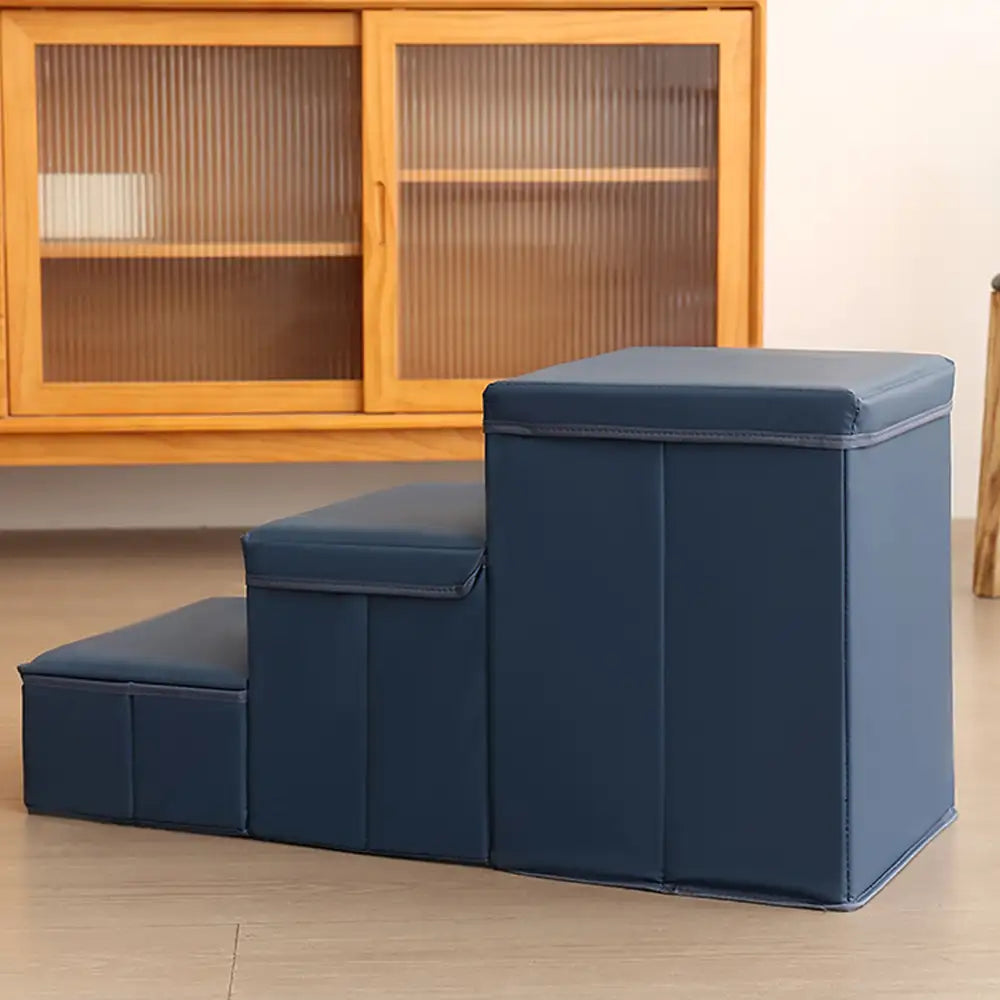ScritchPets Foldable Dog Stairs with Storage