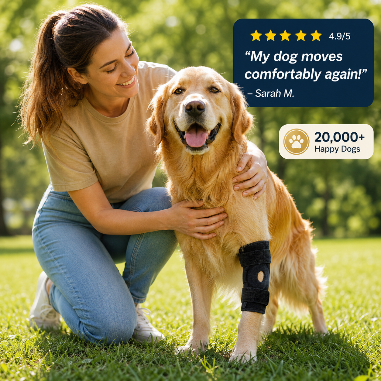ScritchPets Dog Leg Support Wrap