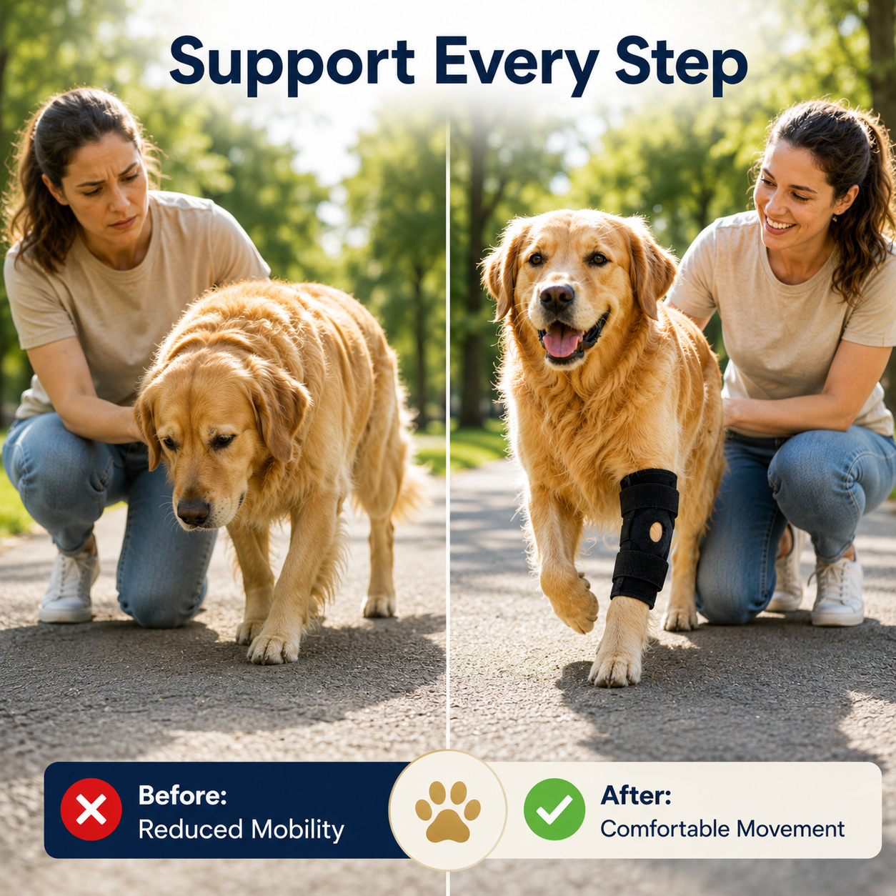 ScritchPets Dog Leg Support Wrap