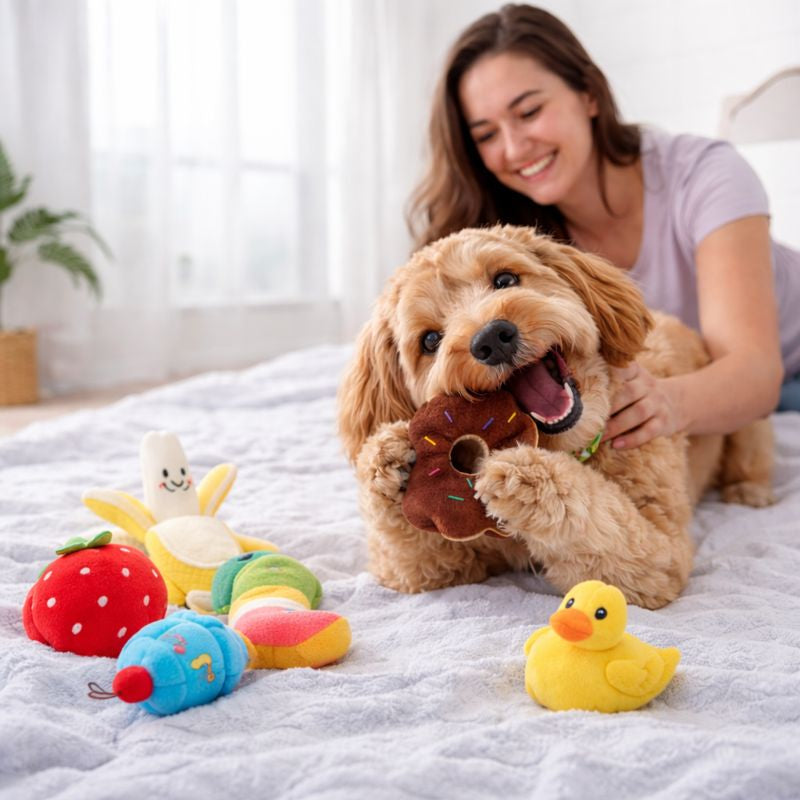 ScritchPets Dog Plush Toy Set (7 Pack)