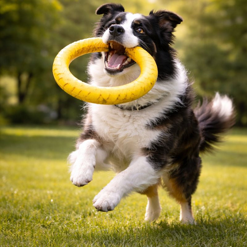 ScritchPets Dog Toy Bundle 4-Pack – EVA Flying Disc, Ball & Tug Rope
