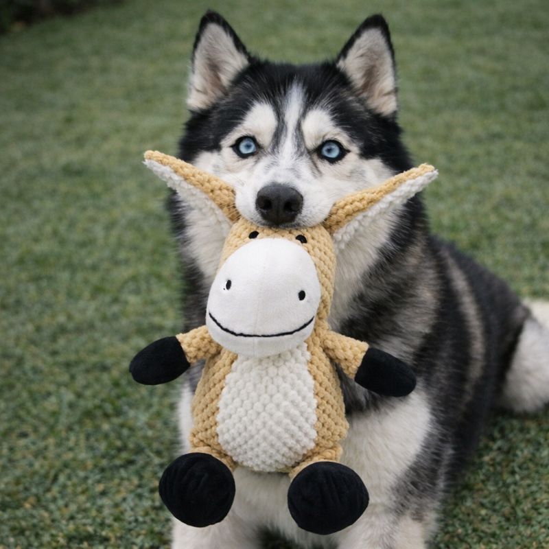 ScritchPets Tough Plush Dog Chew Toy