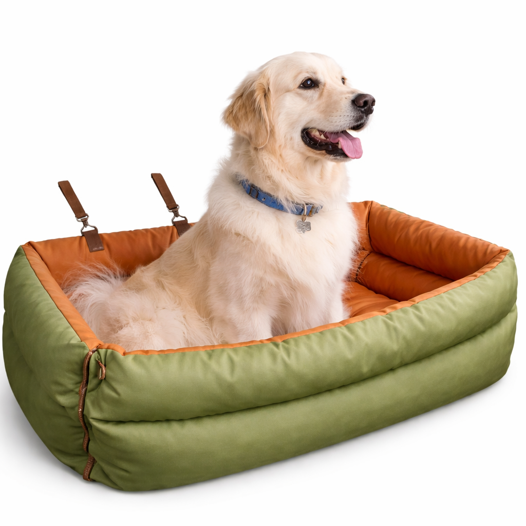 ScritchPets Dog Car Seat Booster Bed