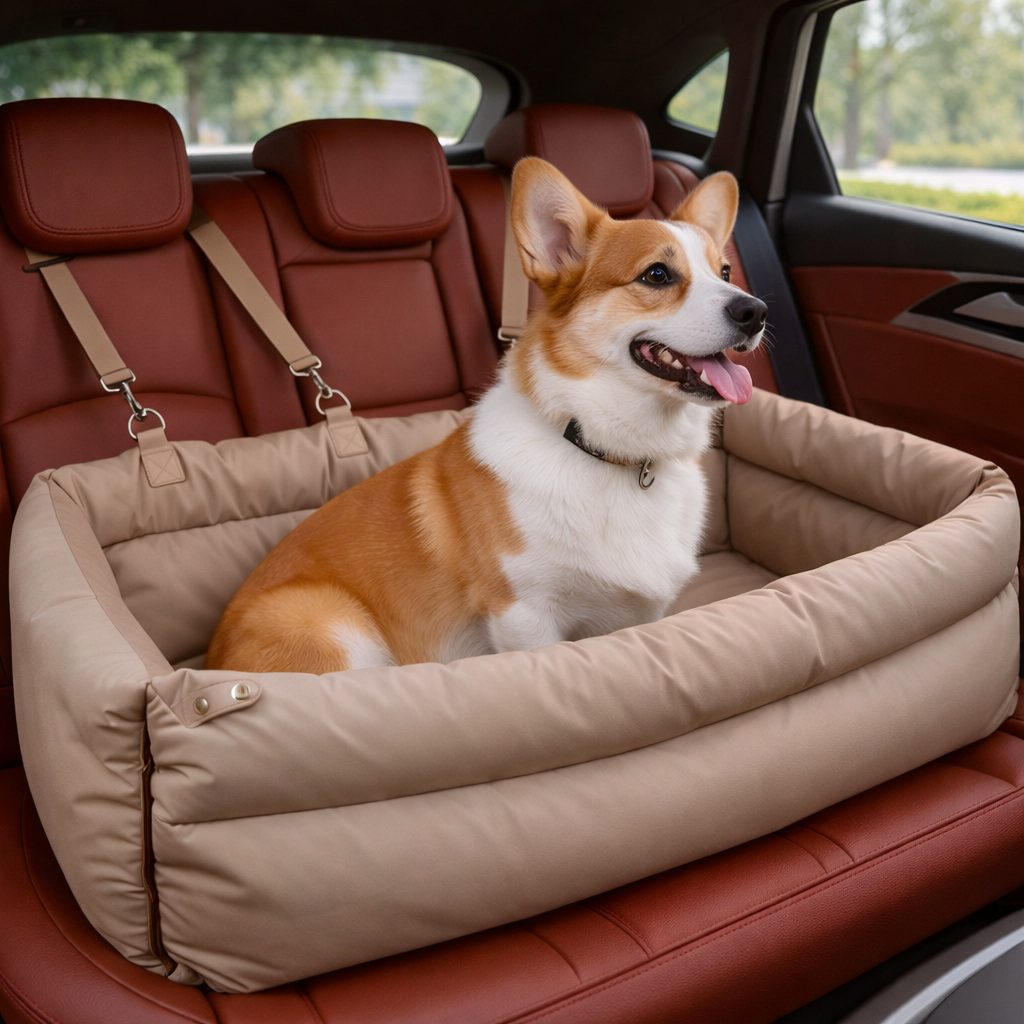 ScritchPets Dog Car Seat Booster Bed
