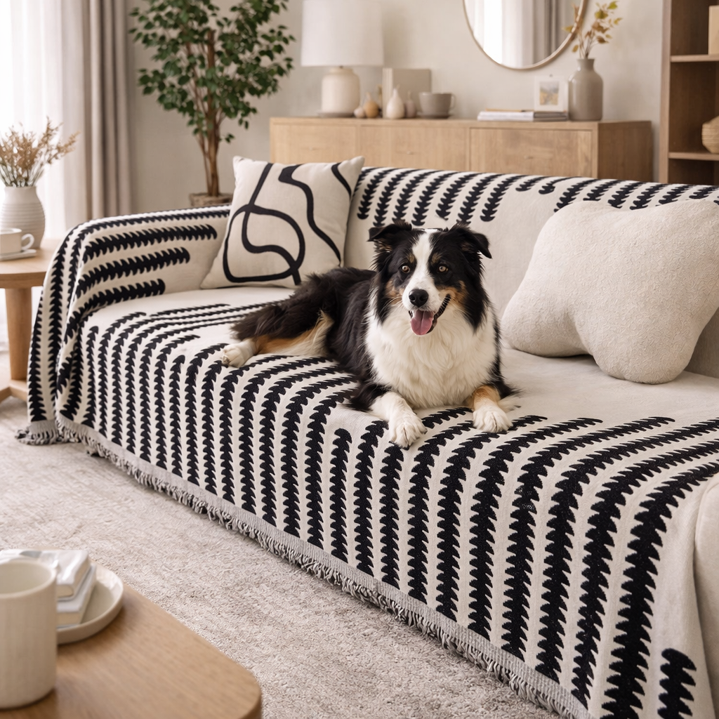 ScritchPets Chenille Sofa Cover Throw