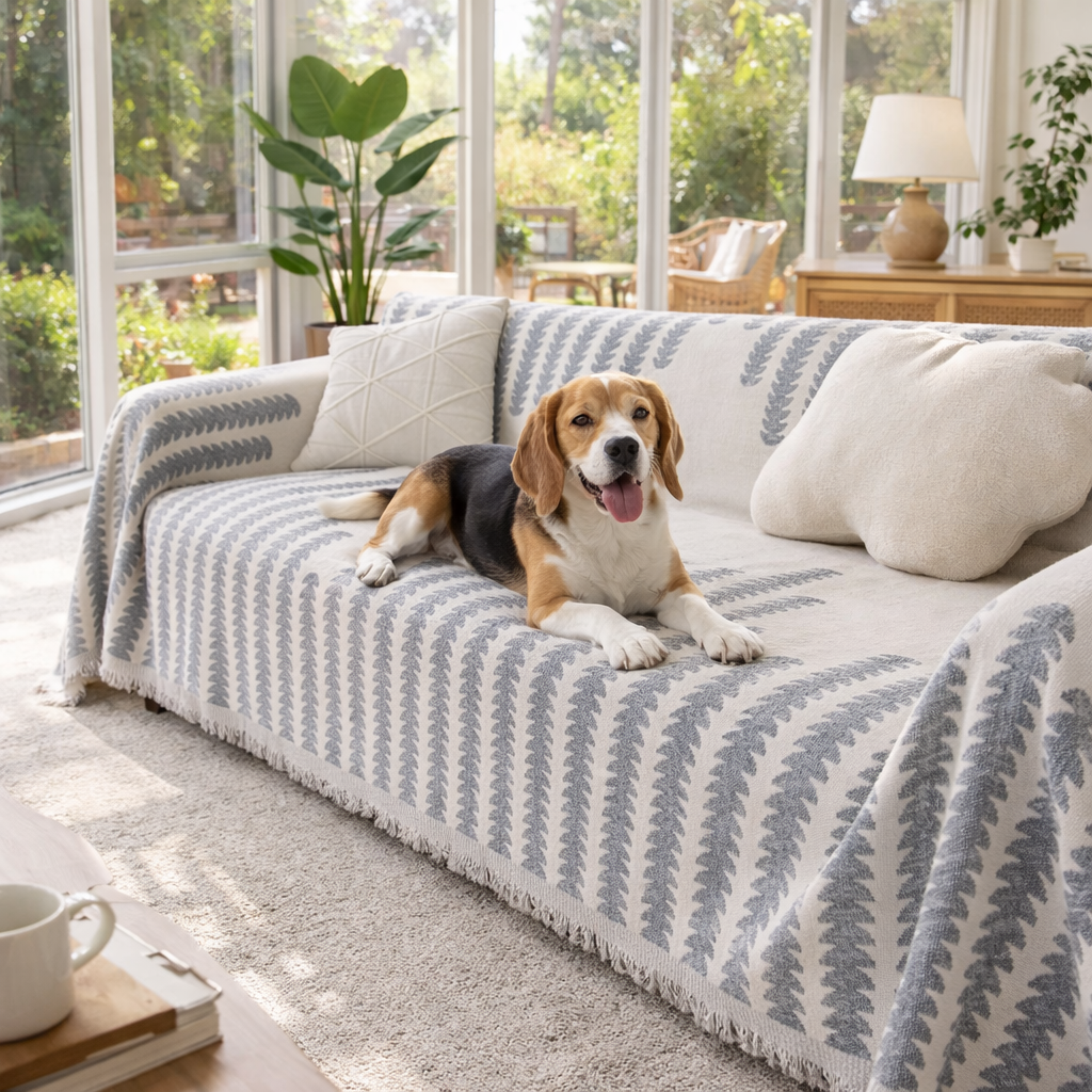 ScritchPets Chenille Sofa Cover Throw