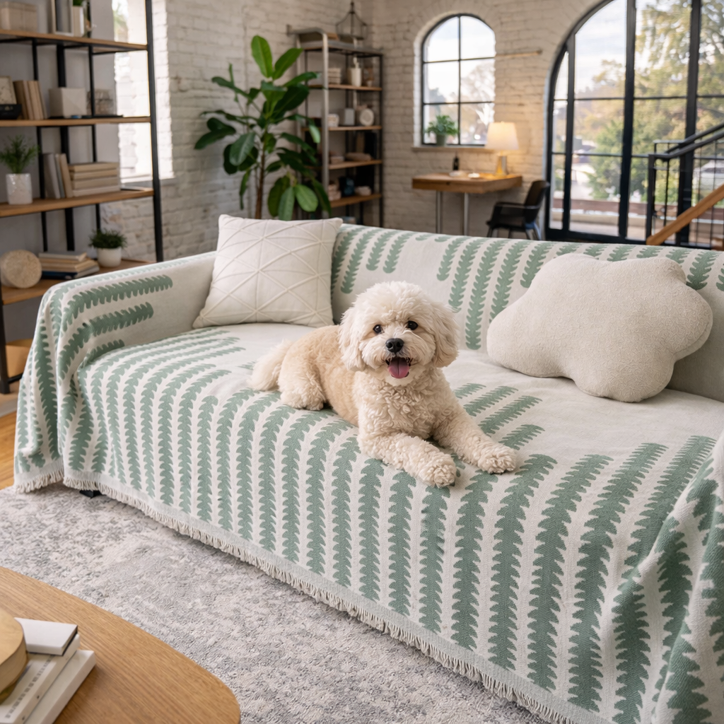 ScritchPets Chenille Sofa Cover Throw