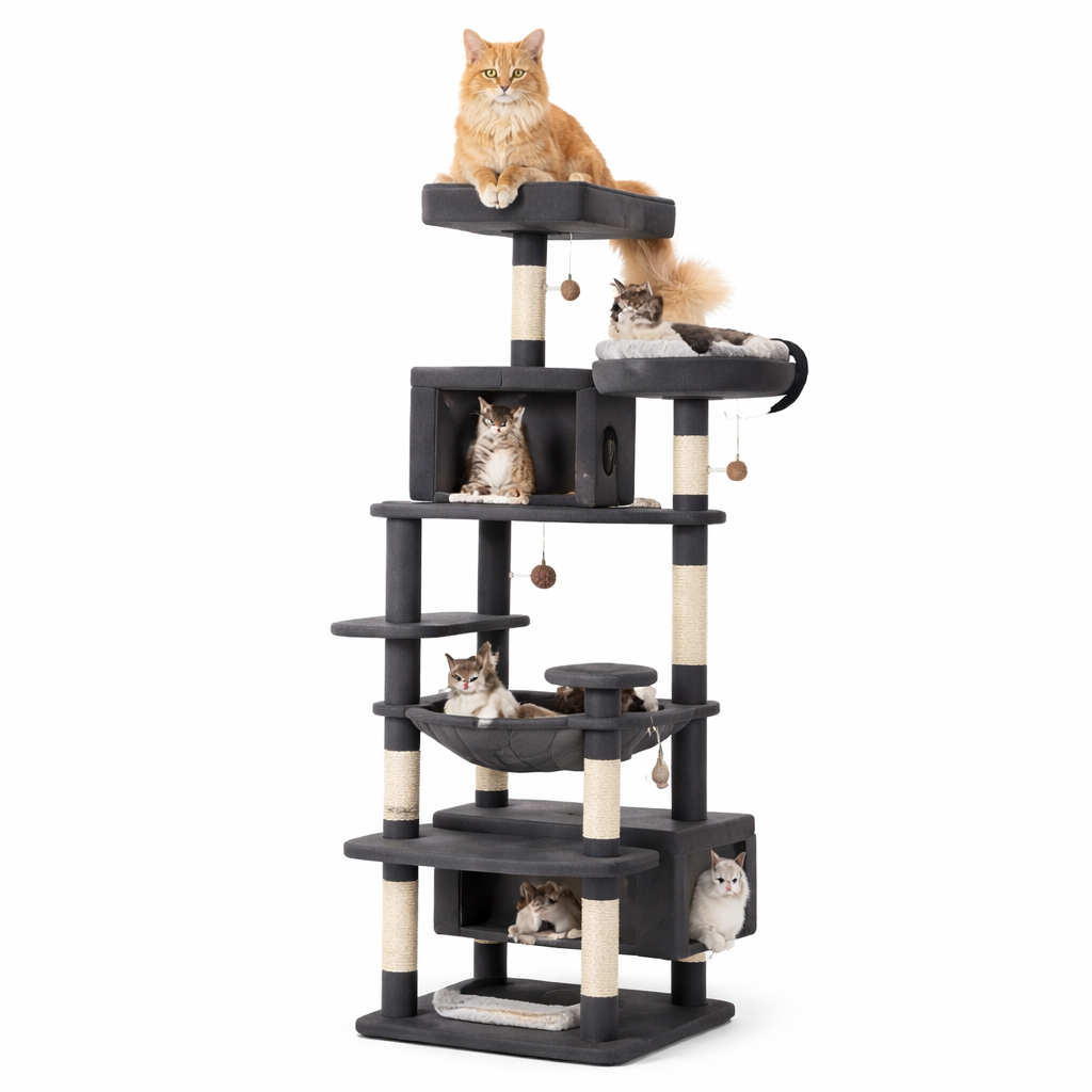 ScritchPets Multi Level Cat Tree Tower