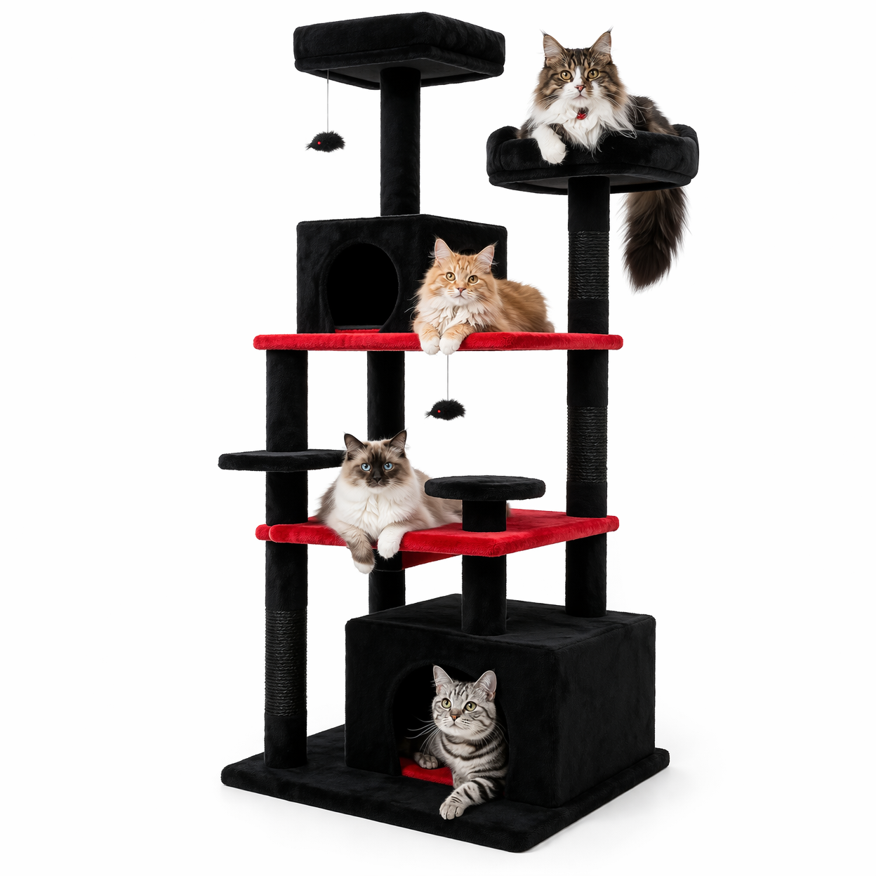 ScritchPets Multi Level Cat Tree Tower